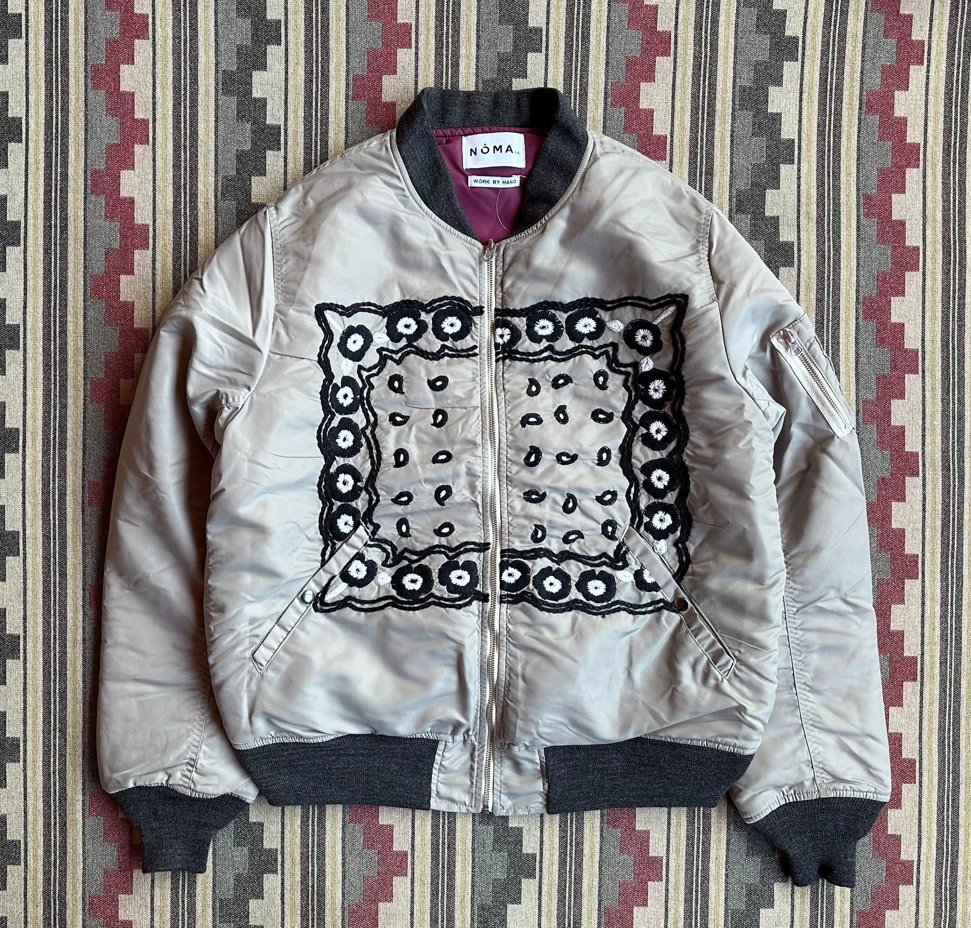 NOMA t.d Multi Embroidered Bomber Jacket - XL Size US XL / EU 56 / 4 - 1 Thumbnail