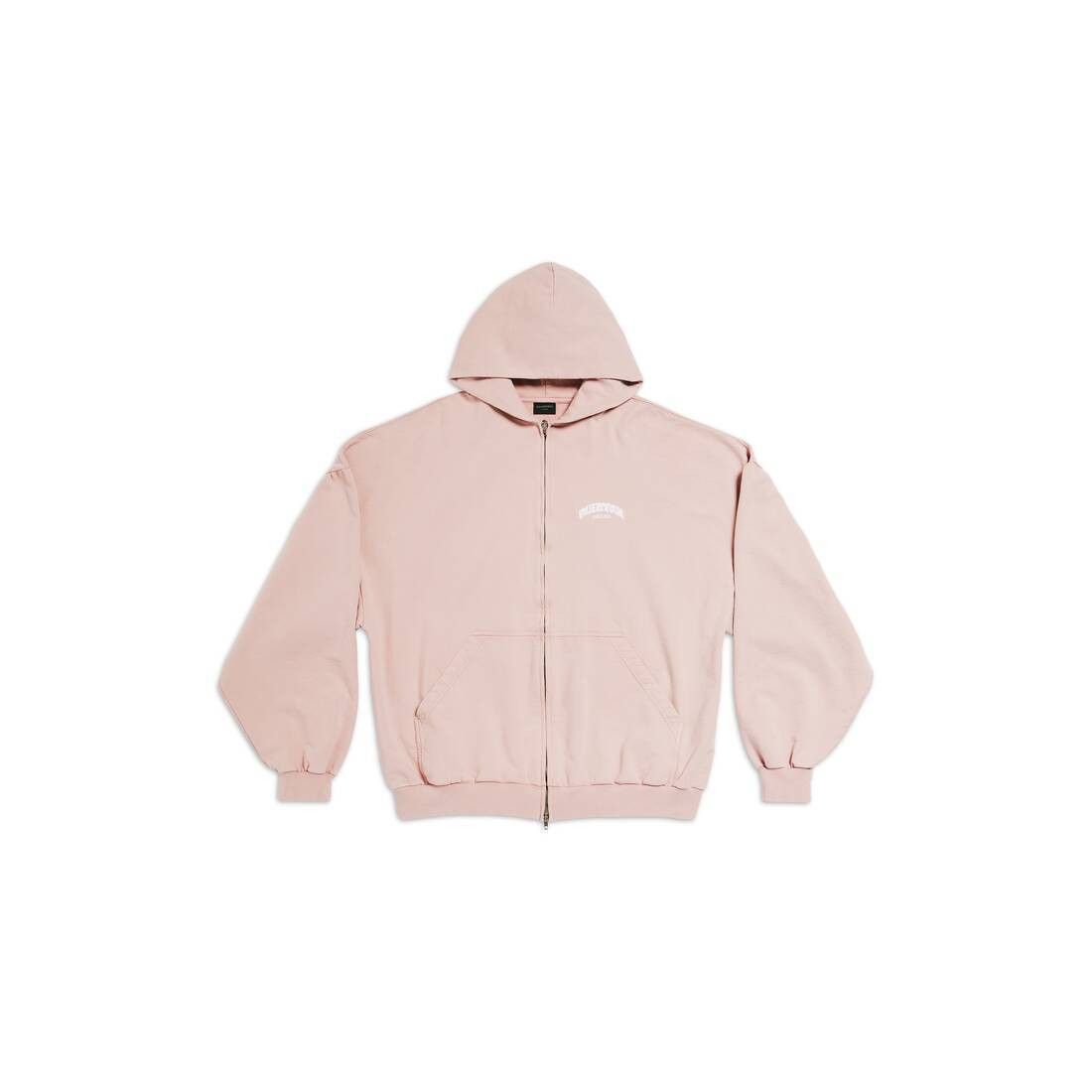 Balenciaga o1in1g0725 Back Flip Round Zip-Up Hoodie Oversized Size XS / US 0-2 / IT 36-38 - 2 Thumbnail