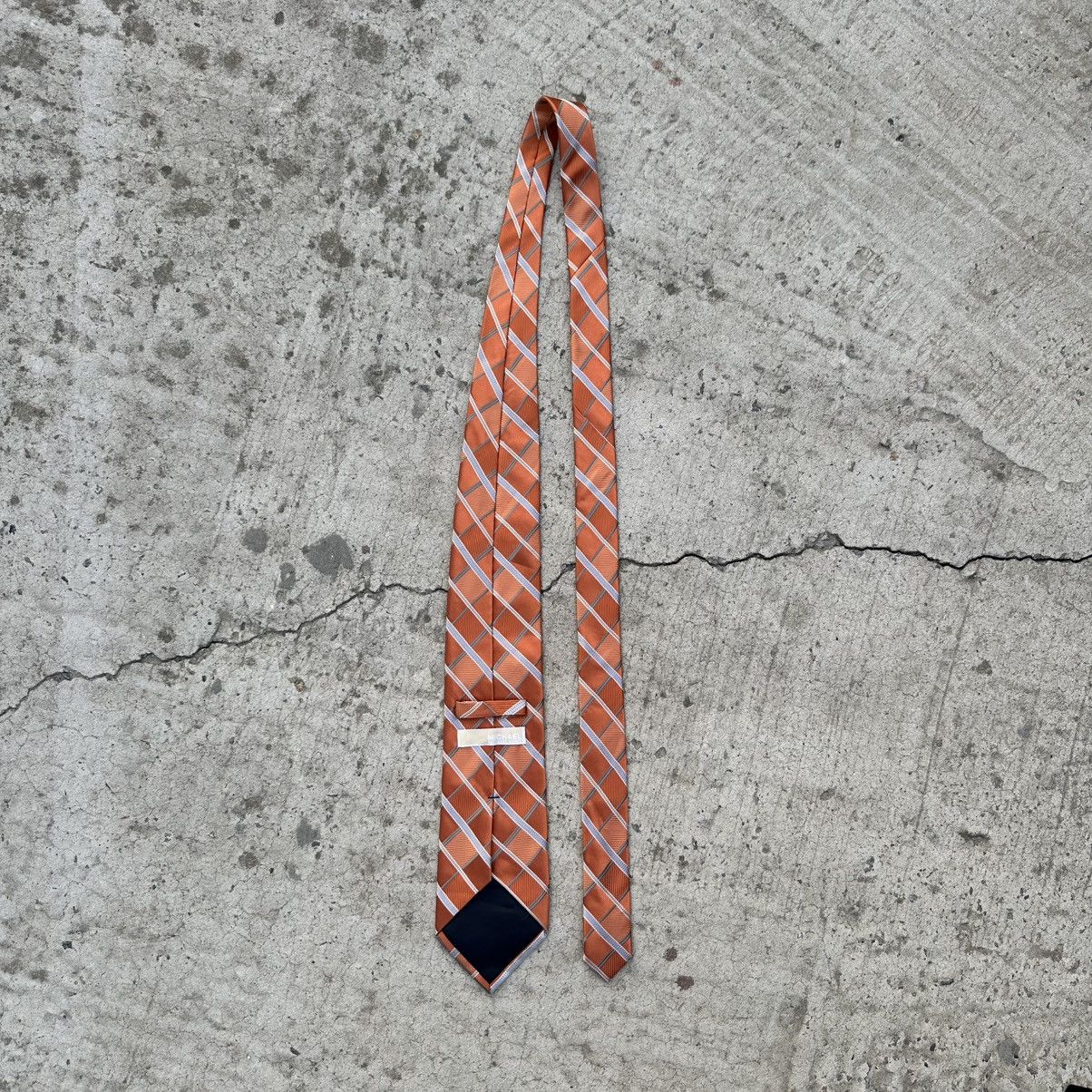 Michael Kors Luxury Michael Kors Tie Silk Old Money Orange Size ONE SIZE - 3 Thumbnail