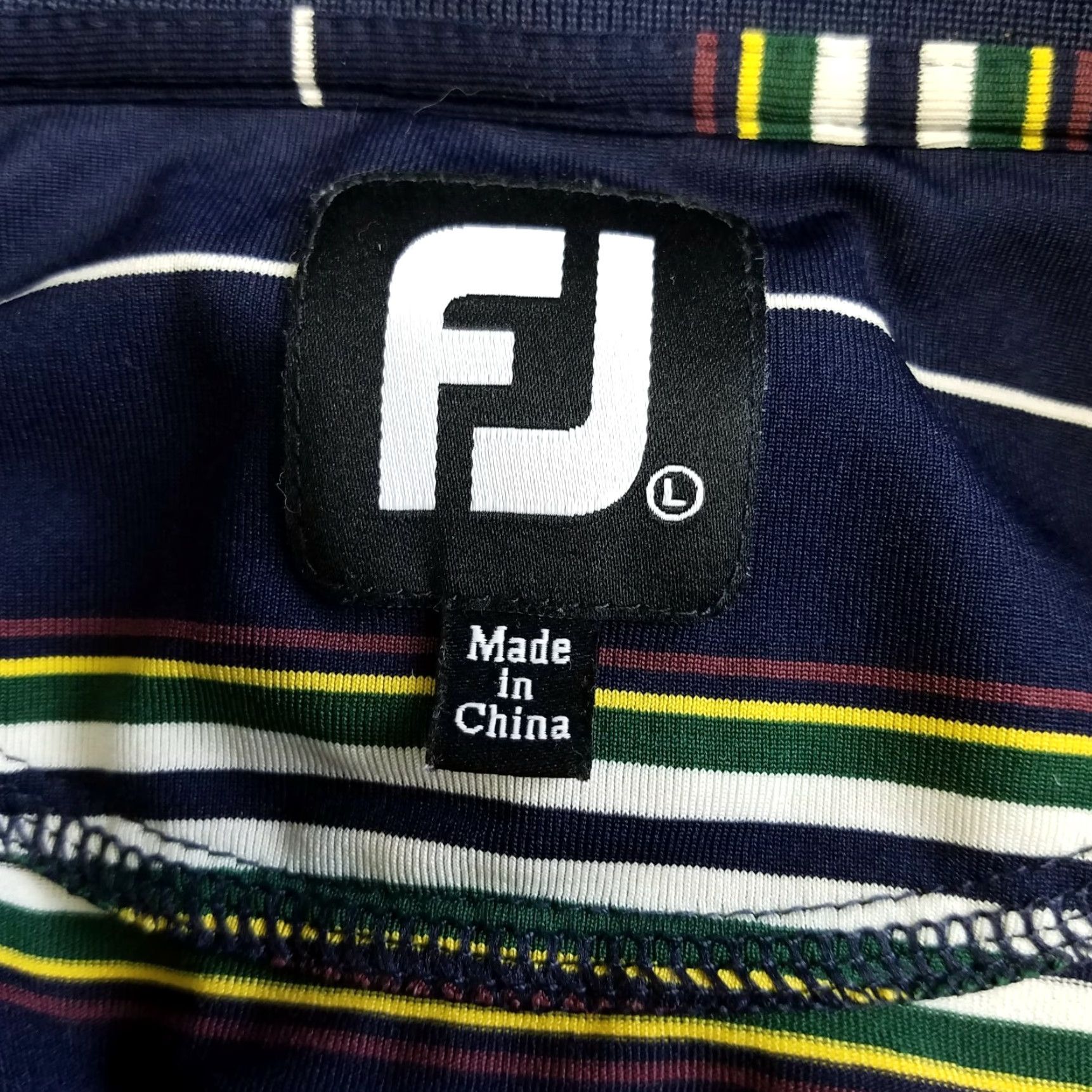 Footjoy FootJoy Polo Mens Short Sleeve Striped Blue White XL Large Size L Blue Poloshirt Men Shirt Size US L / EU 52-54 / 3 - 4 Thumbnail