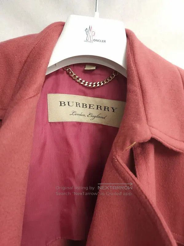 Burberry Burberry Red Cashmere Mid-Length Coat. Size M / US 6-8 / IT 42-44 - 5 Thumbnail