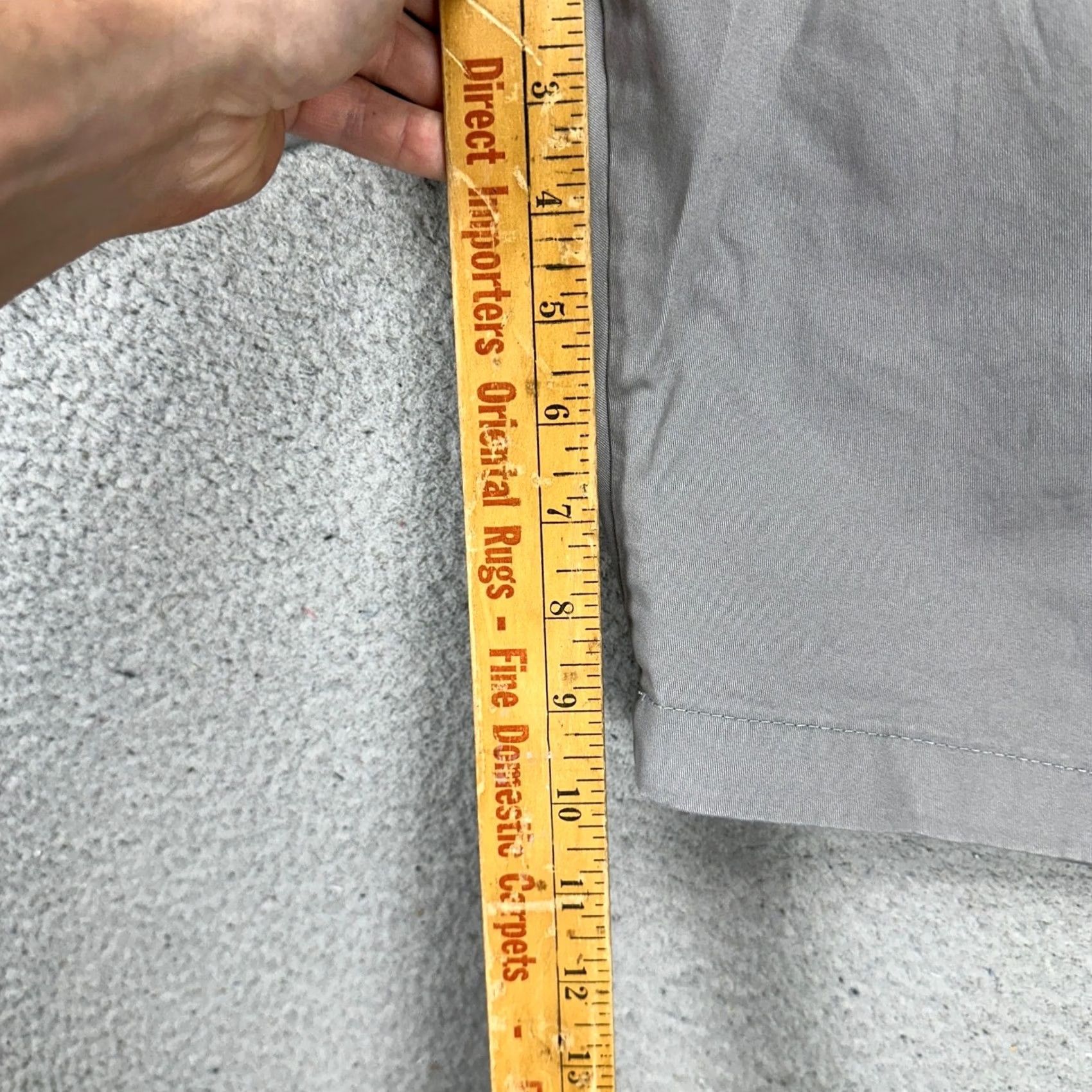 Izod VINTAGE Izod Saltwater Mens Chino Golf Shorts 52X10.5 Big Tall Gray Stretch Casual NEW Size US 36 / EU 52 - 7 Thumbnail