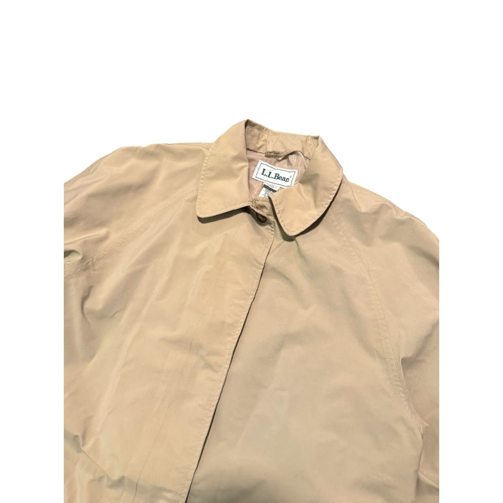 Vintage VINTAGE L.L. BEAN Women’s GORE-TEX Trench Coat Rain Jacket Khaki Tan PL Petite L Jacket Women Size L / US 10 / IT 46 - 5 Thumbnail