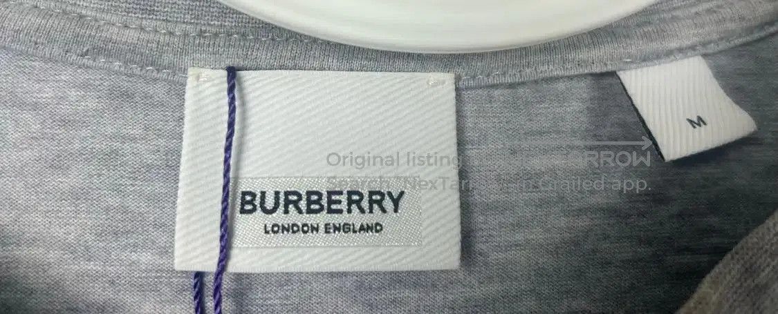 Burberry Burberry Gray Cotton Men's T-Shirt. Size US M / EU 48-50 / 2 - 4 Thumbnail