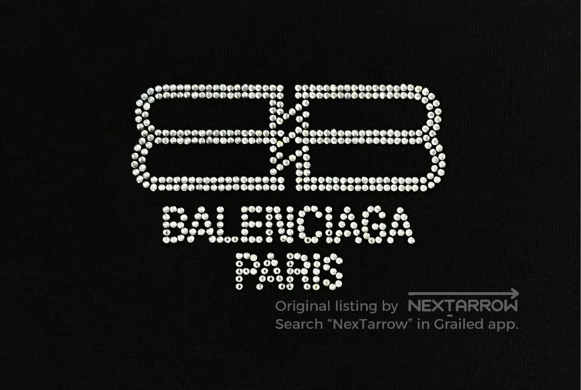Balenciaga Balenciaga Black Diamond Double B Short-Sleeve Top. Size XS / US 0-2 / IT 36-38 - 4 Thumbnail