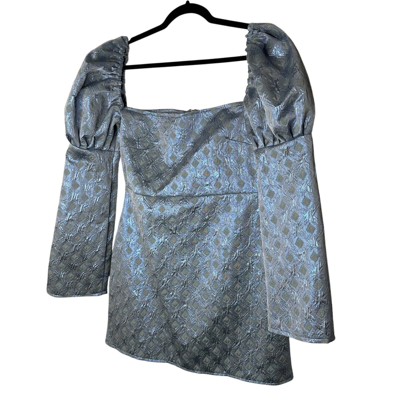 Other Olivia Rose Blue Ophelia Diamond Square Neck Mini XL Size XL / US 12-14 / IT 48-50 - 1 Thumbnail
