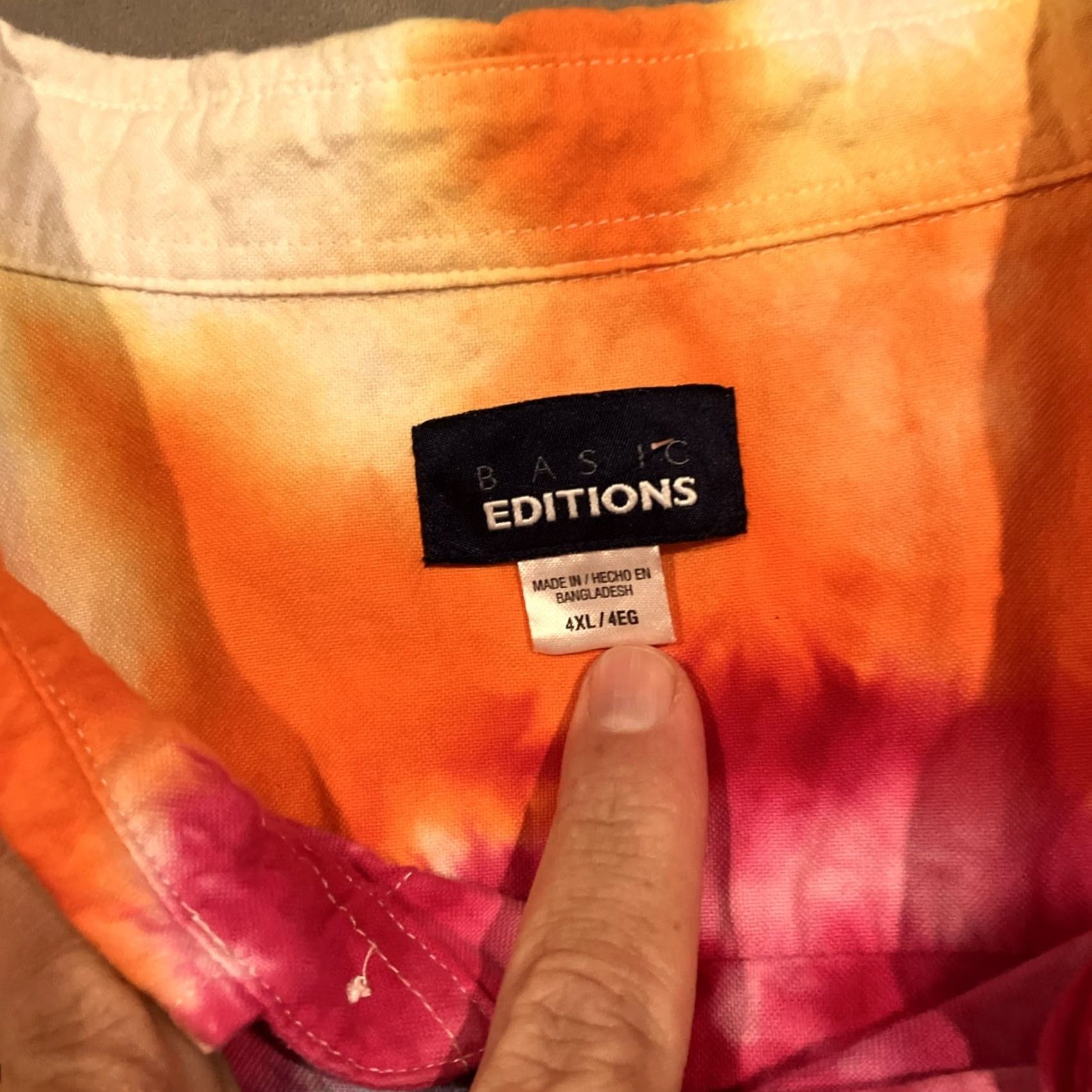 Basic Editions Basic Editions SPIRAL TIE DYE BUTTON DOWN SHIRT SHORT SLEEVE 4XL WOW Size US XXL / EU 58 / 5 - 3 Thumbnail