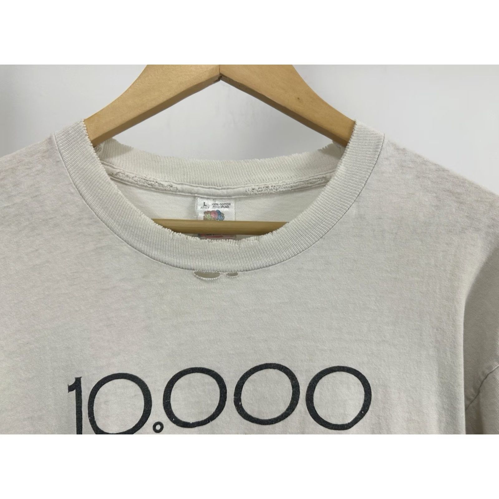 Fruit Of The Loom VTG Maniacs 90s Our Time In Eden Band Tour Worn Natalie T-Shirt L RARE Shirt Mens White 90s Concert Band Tour merch Natalie Merchant VTG Size US L / EU 52-54 / 3 - 7 Thumbnail