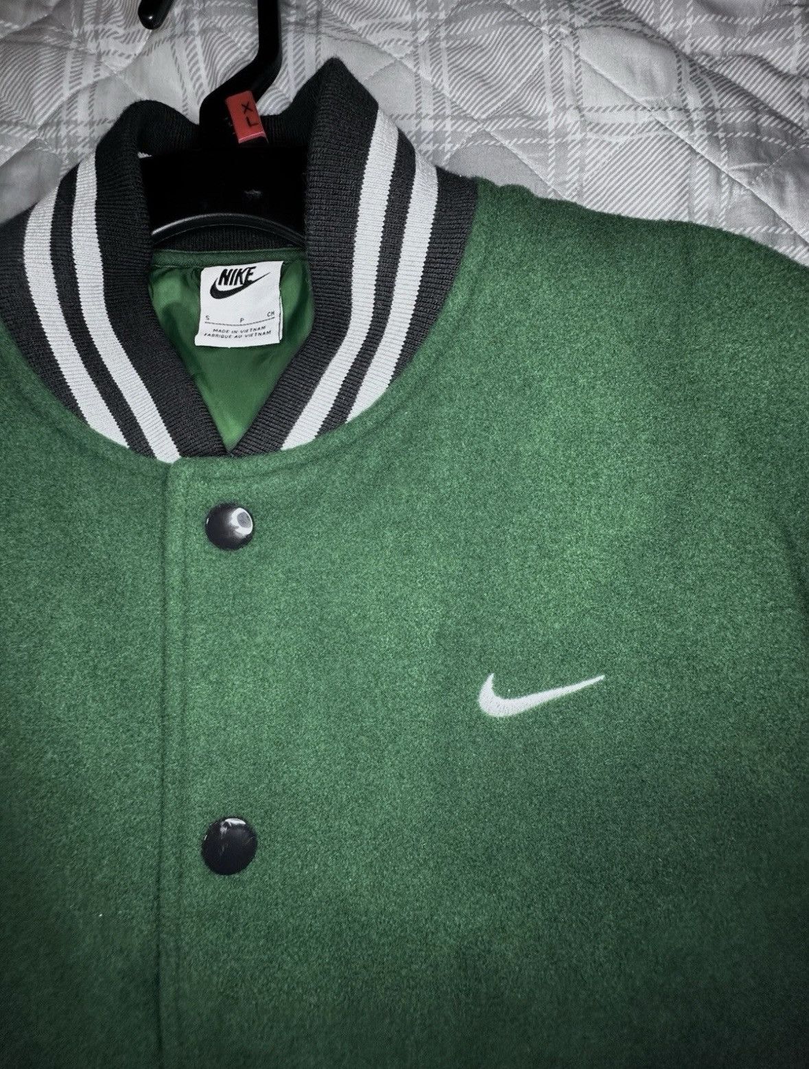 Nike Nike Sportwear Authentics Varsity Jacket in Gorge Green Size US M / EU 48-50 / 2 - 2 Thumbnail