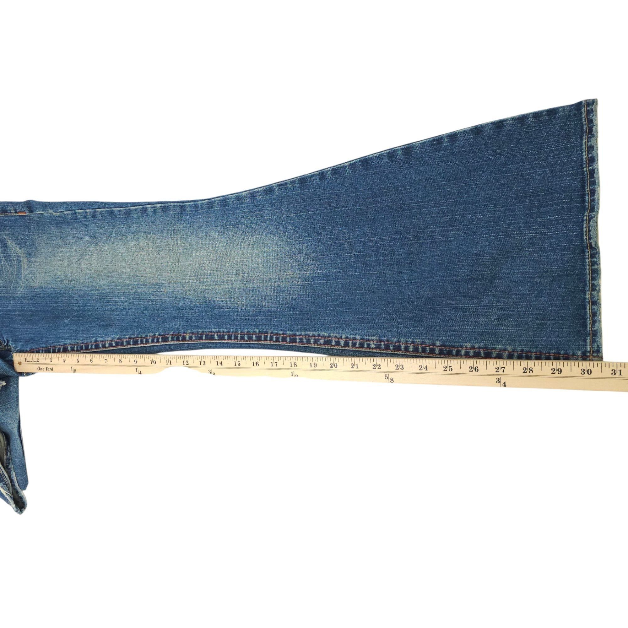 Silver Jeans Co. Silver Jeans Tuesday Flare Denim READ Womens 30x30.5 Low Ris Size 31" - 5 Thumbnail