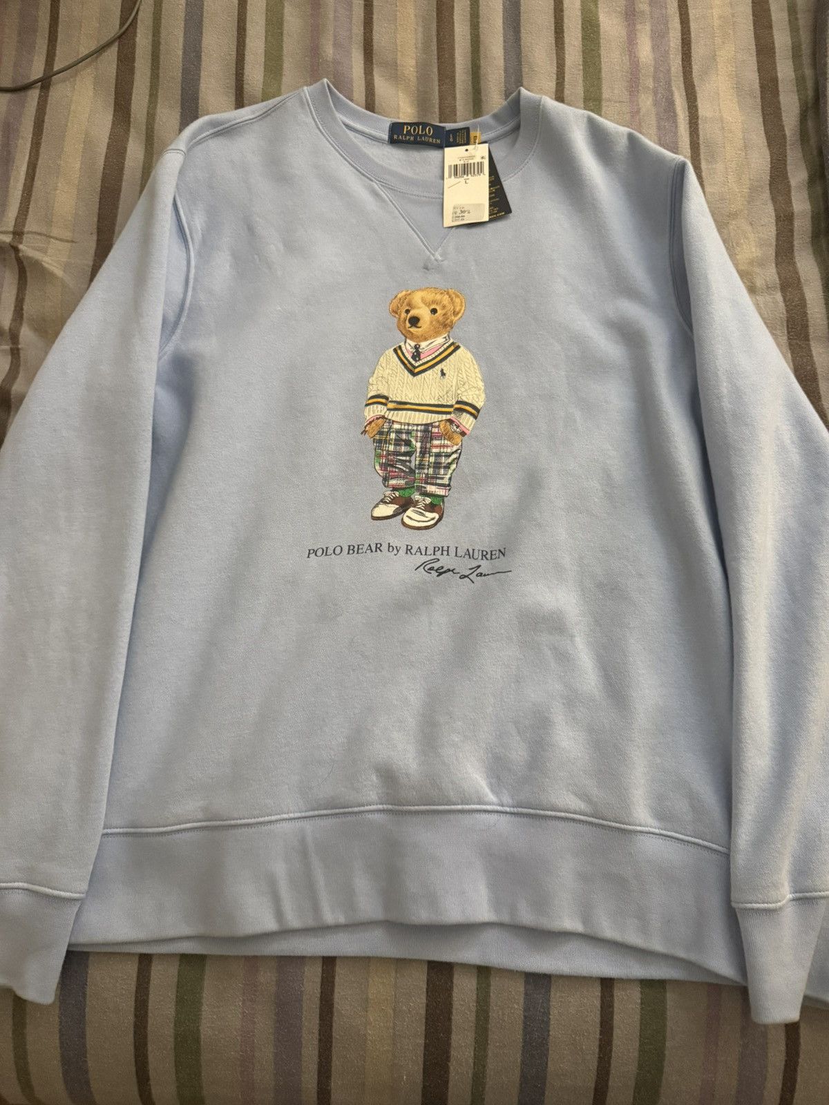 Designer × Polo Ralph Lauren Polo Ralph Lauren Iconic Polo Bear Graphic Print Sweatshirt Size US L / EU 52-54 / 3 - 1 Thumbnail