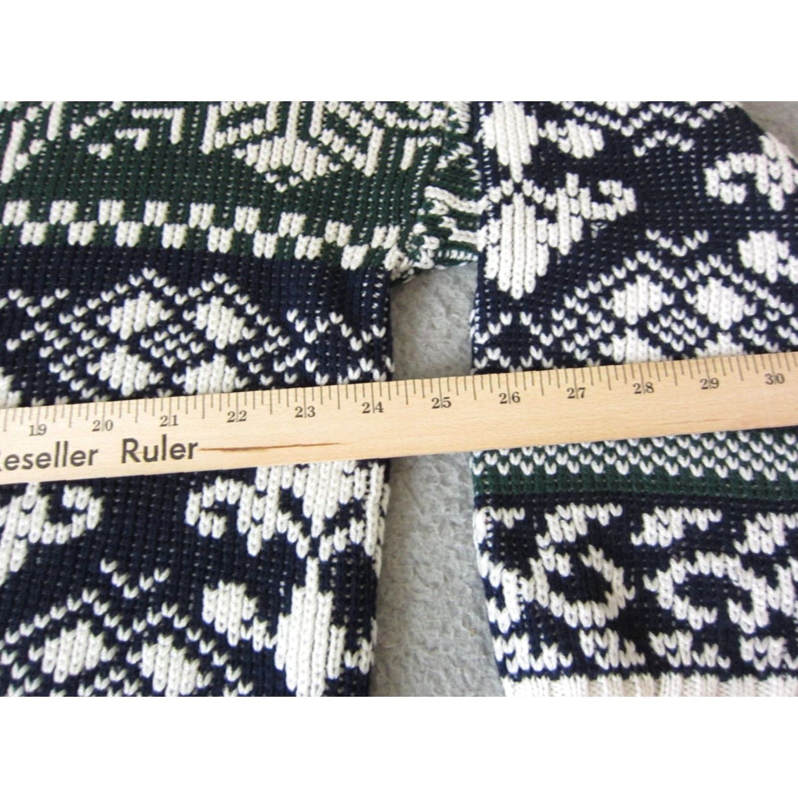 Vintage VINTAGE Sweater Mens M White Green Blue Diamond Chunky Knit Textured 90s Pullover Crew Neck Long Sleeve Knit Regular Mens Size US M / EU 48-50 / 2 - 5 Thumbnail