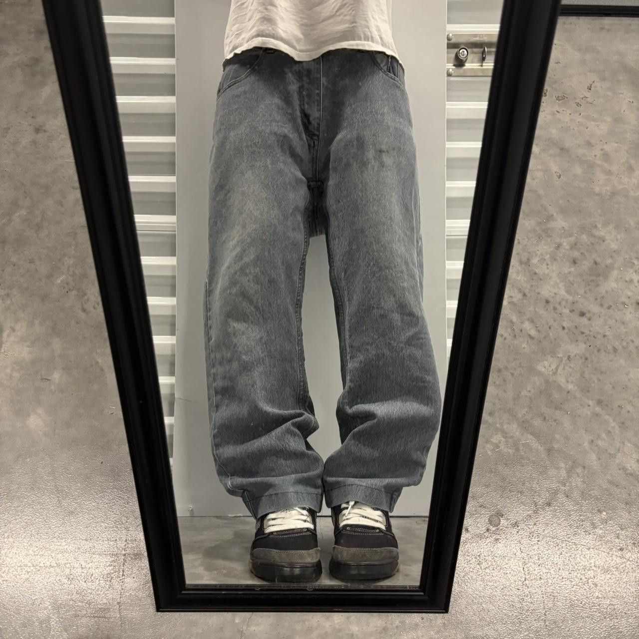 Japanese Brand × Vintage Crazy Vintage Y2K/2000s Grunge Faded Denim Wash Essential Denim Jeans! Size US 36 / EU 52 - 1 Thumbnail