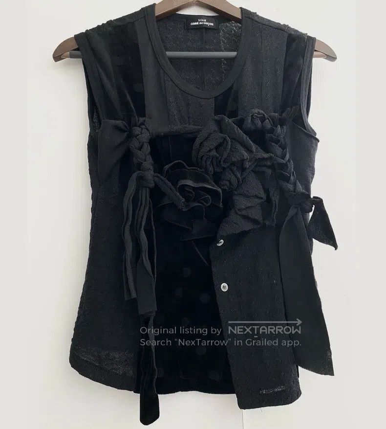Comme des Garcons Comme Des Garcons Rosa Flower Butterfly Knot Vest Vest Size XS / US 0-2 / IT 36-38 - 1 Thumbnail