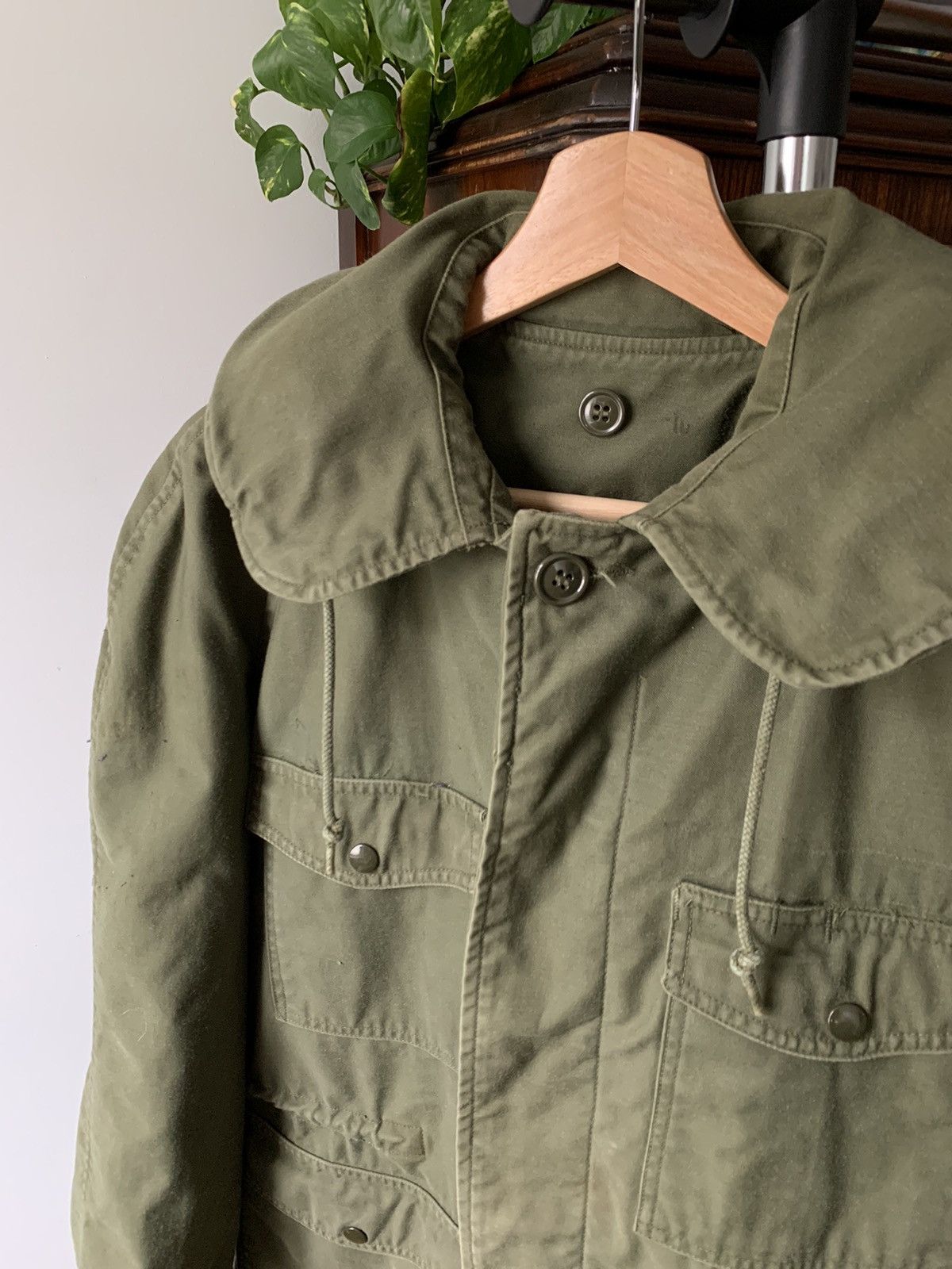 image of Military x Vintage Vietnam Era 1966 M65 OG 107 Sateen W/r Field Coat in Olive, Men's (Size Small)