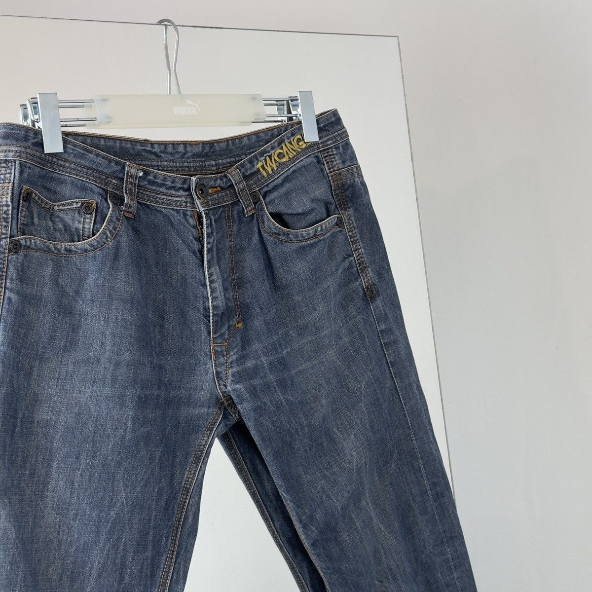 Japanese Brand Japanese Brand Denim Pants Big Enbroidered Print Size US 34 / EU 50 - 6 Thumbnail