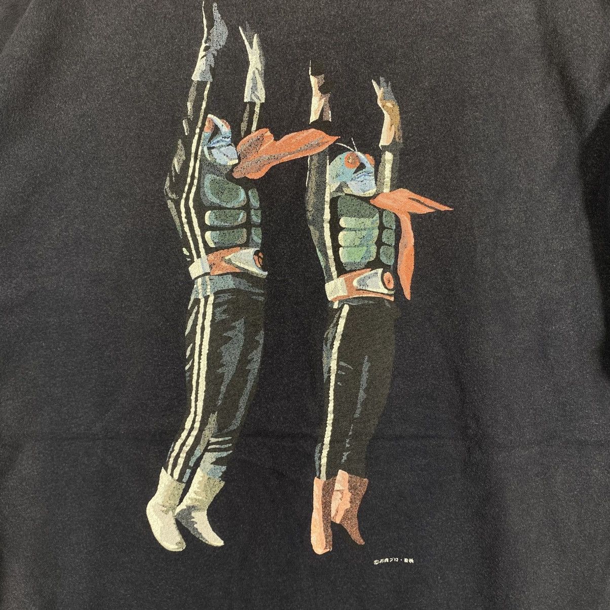 Japanese Brand Masked Rider ICHIGO & NIGO Graphic Faded Tee Shirt Size US L / EU 52-54 / 3 - 6 Thumbnail