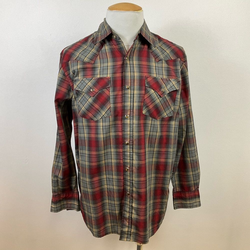 Pendleton × Vintage PENDLETON Frontier Long Sleeve Western Yoke Shirt Red Plaid Size US M / EU 48-50 / 2 - 1 Thumbnail