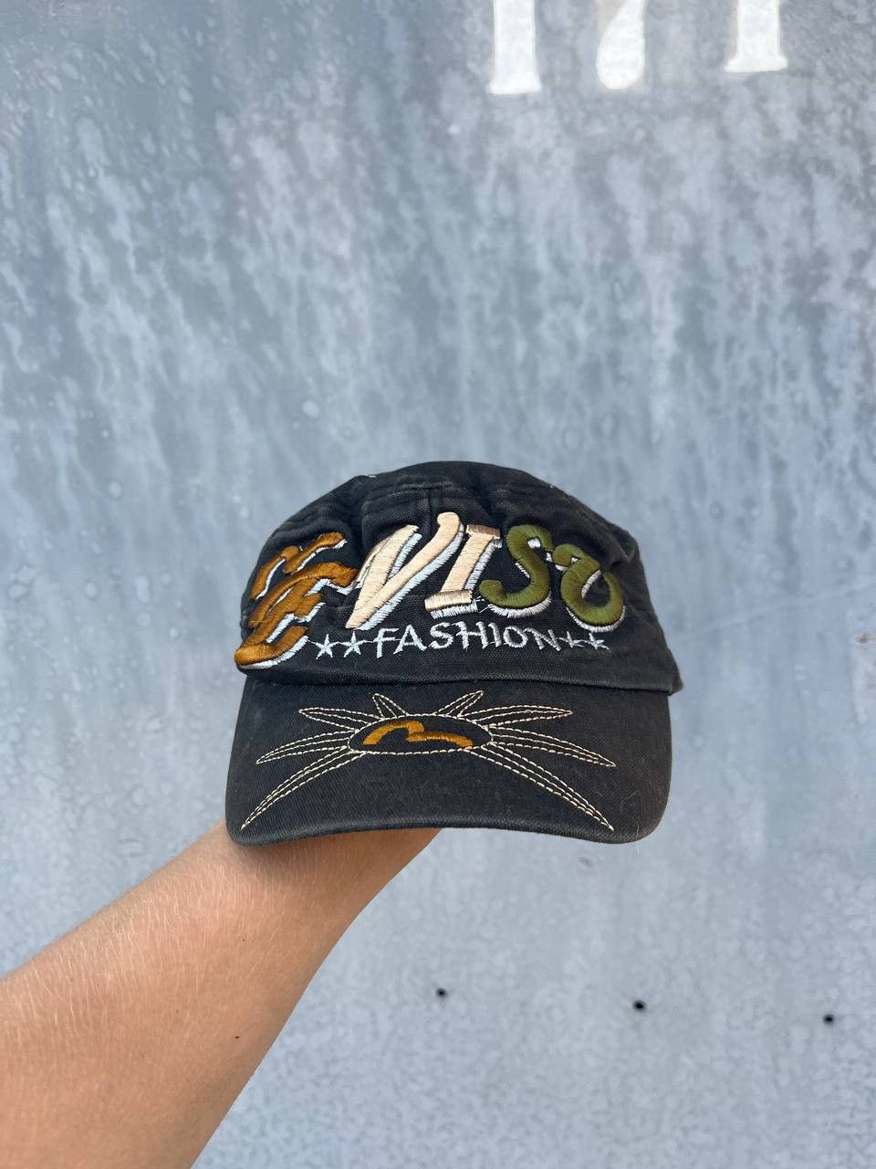 Japanese Brand Evisu Japanese distressed hat cap Size ONE SIZE - 1 Thumbnail