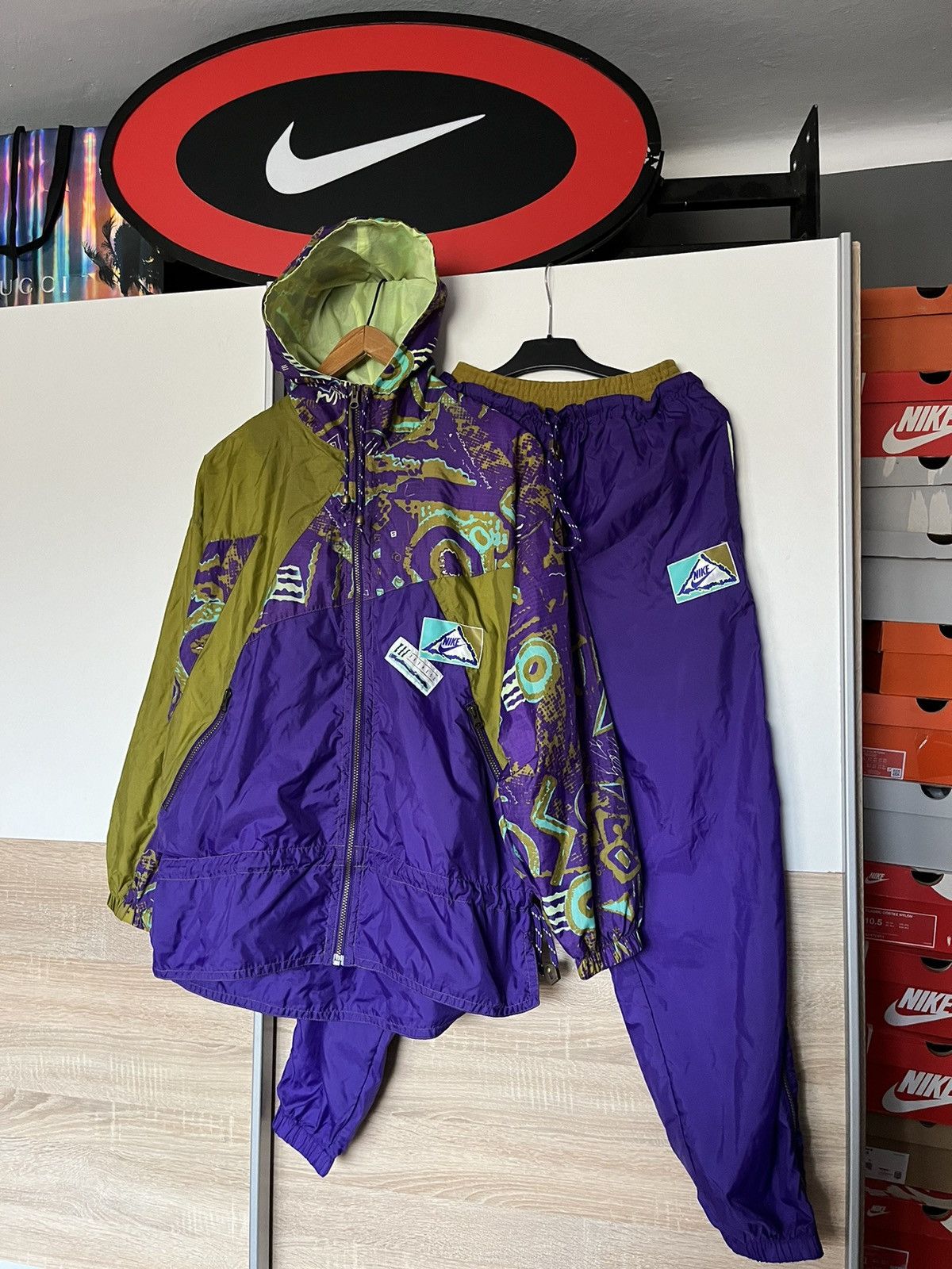 Nike Streetwear Vintage Vintage 1990 80 s Nike Tracksuit Multicolor OG ACG Opium Grailed