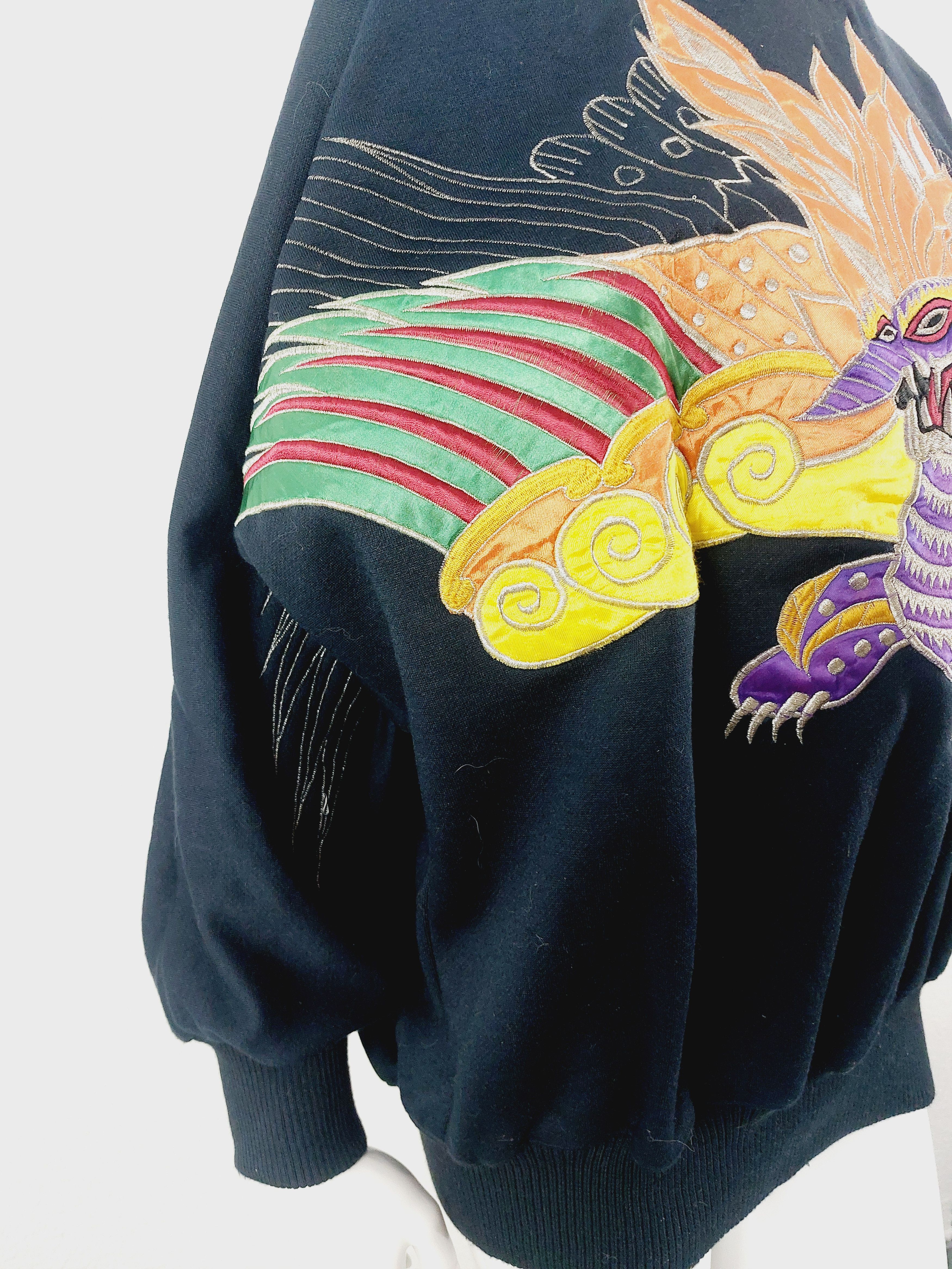 Kansai Yamamoto Kansai Yamamoto Japanese Dragon Sweater Pullover Size US M / EU 48-50 / 2 - 9 Thumbnail