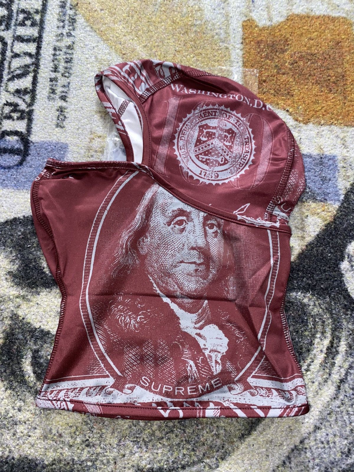 Supreme Supreme Lightweight Balaclava Red Money Size ONE SIZE - 2 Thumbnail