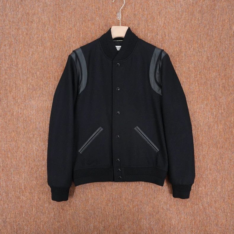 Saint Laurent Paris Saint Laurent Paris Saint Laurent Black Wool Baseball Jack Size US M / EU 48-50 / 2 - 1 Thumbnail