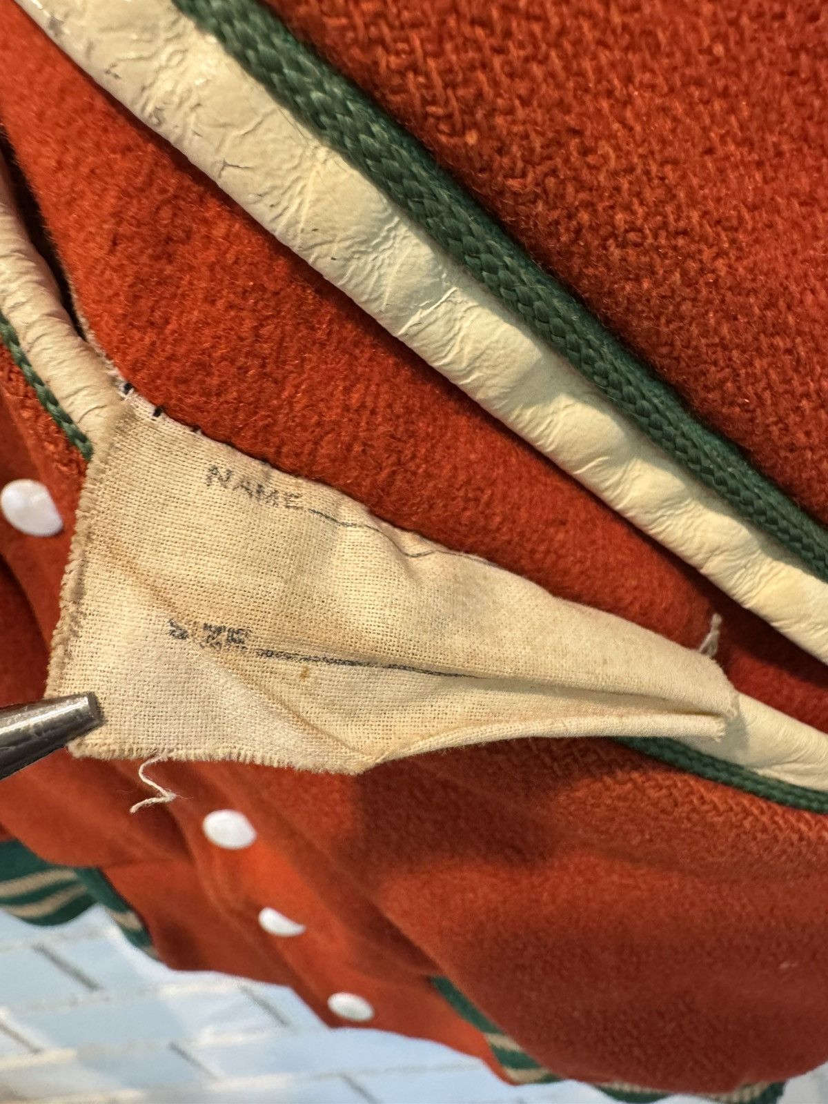 Vintage Vintage 50s Red Varsity Letterman Jacket Union made in USA Size US S / EU 44-46 / 1 - 5 Thumbnail