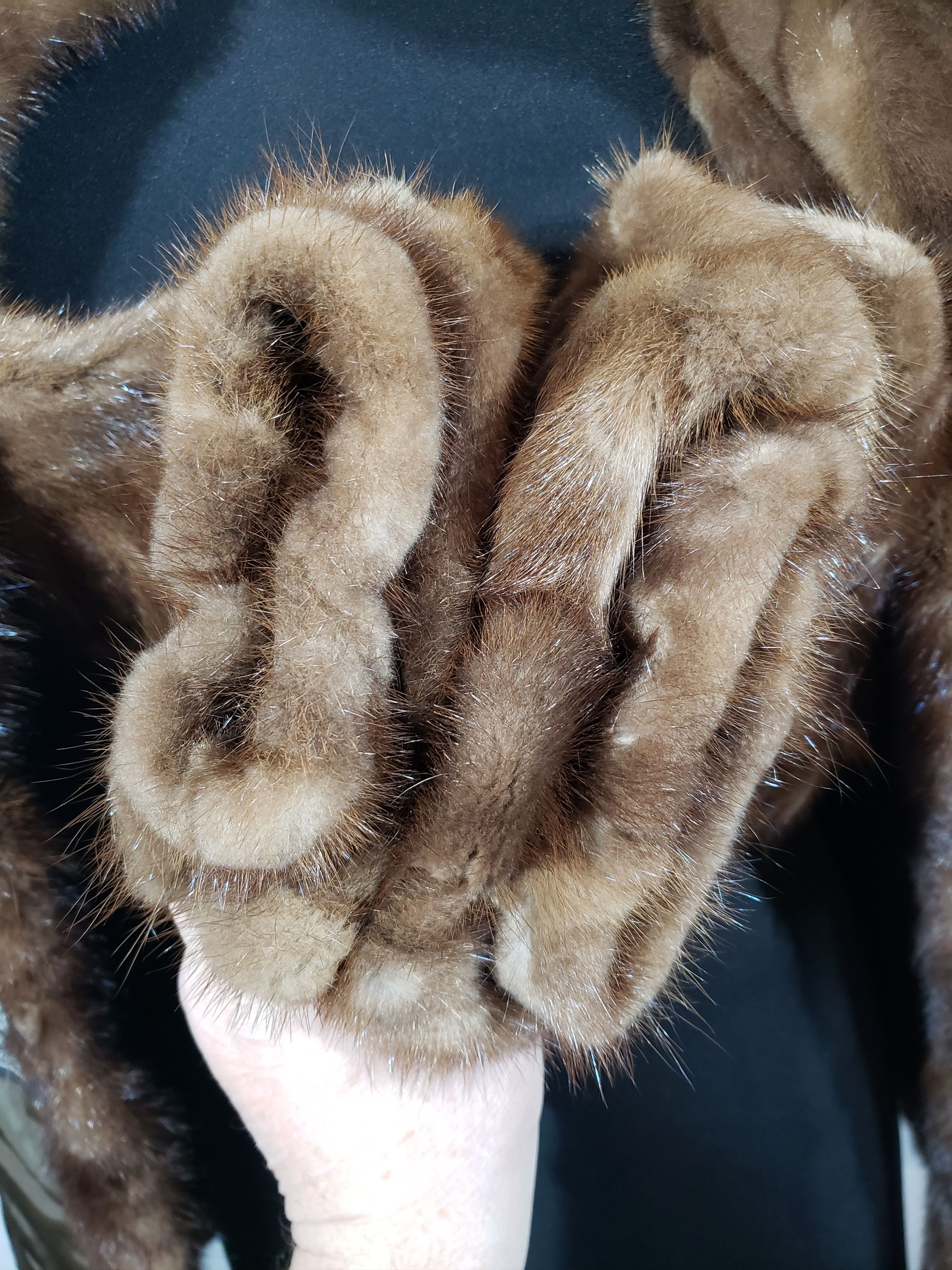 Other Stylish brown women's mink coat. Size XL / US 12-14 / IT 48-50 - 11 Thumbnail