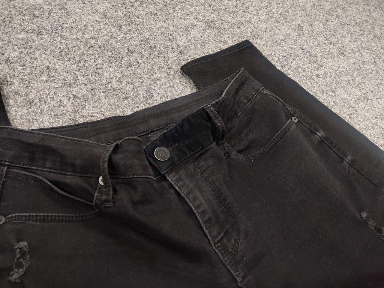 Rta Road To Awe RTA design Black Distressed denim Slim Fit Jeans Size 29" - 13 Thumbnail