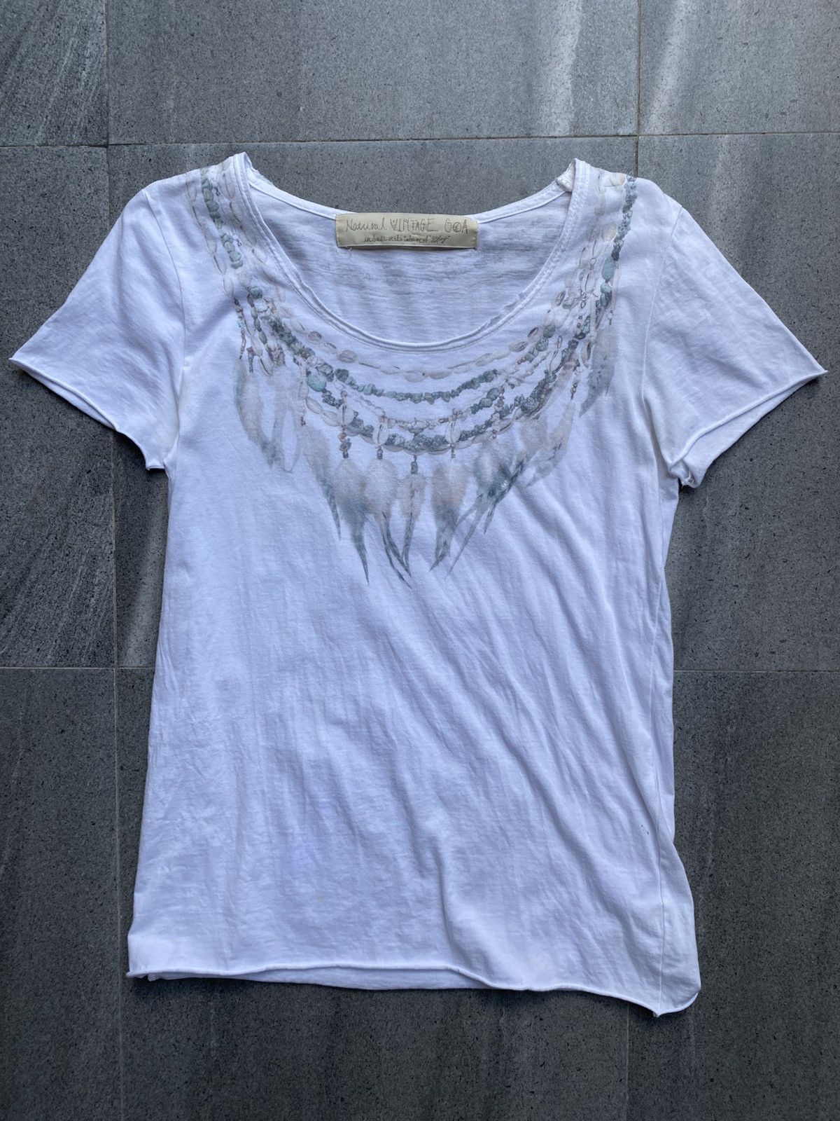 GOA G.O.A Feather Necklace Tee Size US S / EU 44-46 / 1 - 1 Thumbnail