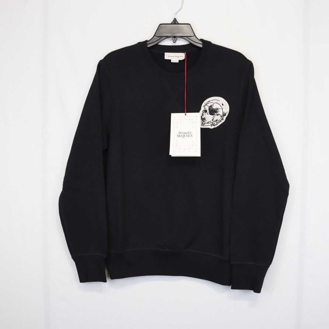 Alexander McQueen o1rshd1 Sweatshirt in Black Size US S / EU 44-46 / 1 - 1 Thumbnail