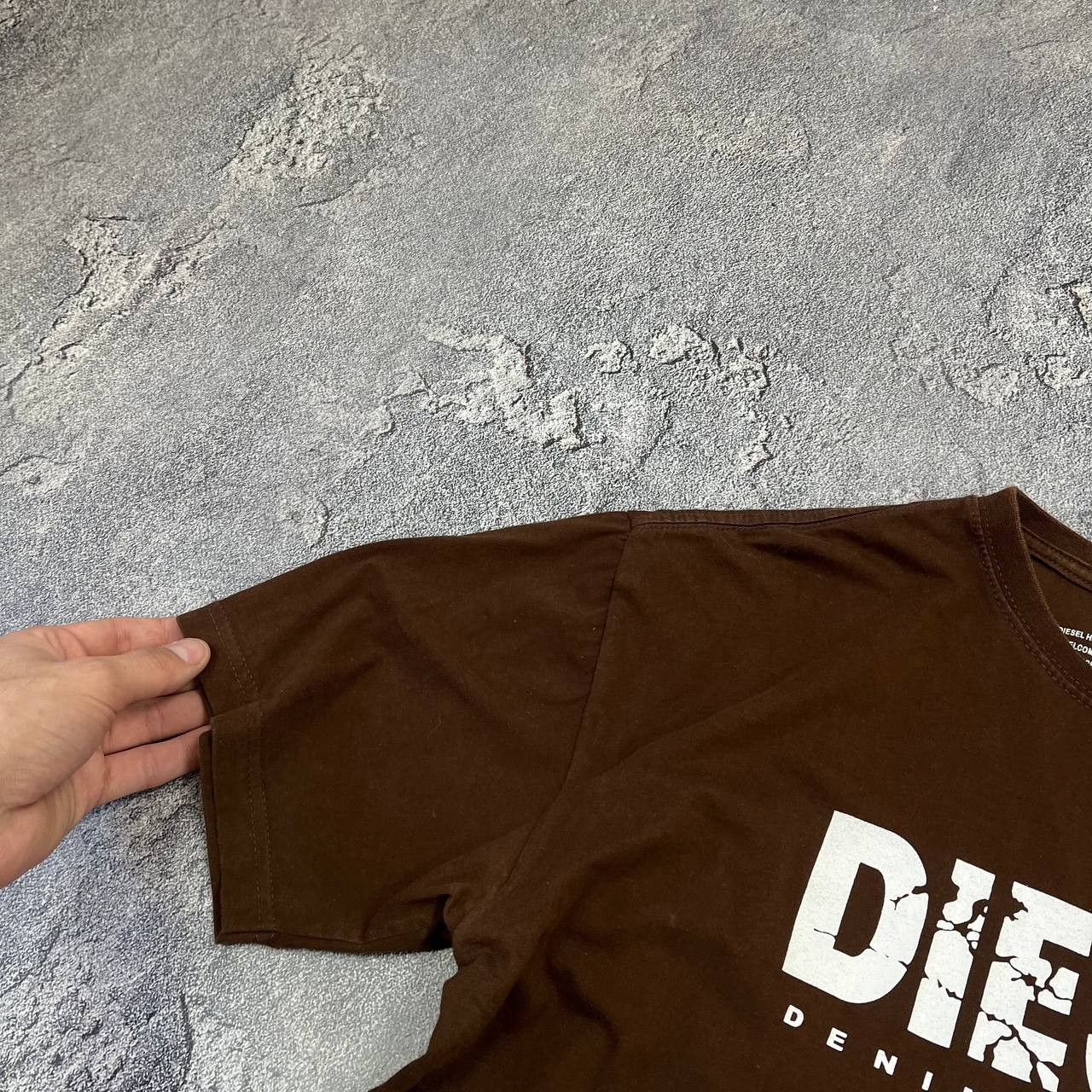 Diesel Vintage Diesel Denim Division 90s Big Logo Brown T-Shirt Size US L / EU 52-54 / 3 - 10 Thumbnail