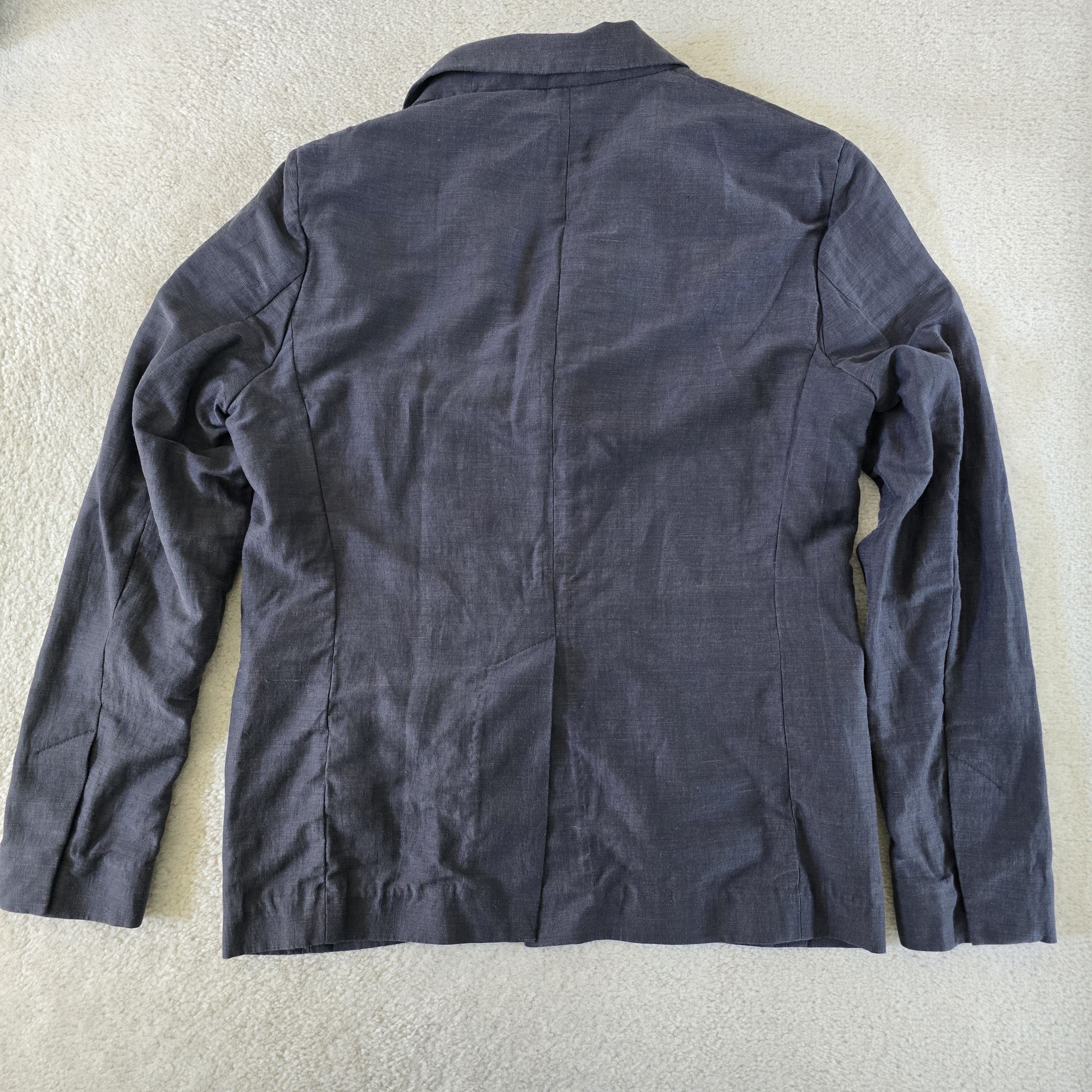 Outlier Outlier Injex Blazer RD Charcoal Gray Injected Linen Size 40R - 2 Thumbnail