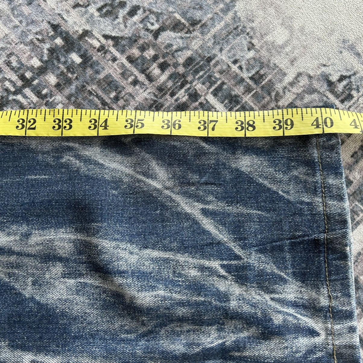 If Six Was Nine Rockstar Tornado Mart Acid Wash Jeans Size US 31 - 21 Thumbnail
