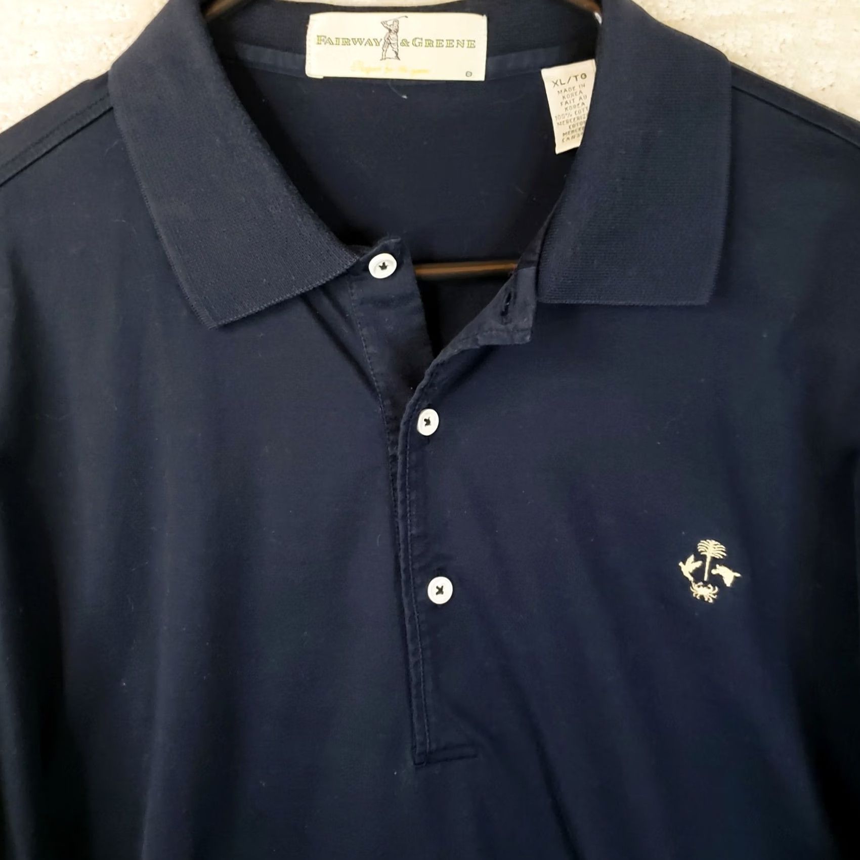 Vintage Bobby Jones Polo Shirt Mens XL Navy Blue Golf Performance Spring Island SC Regular Fit Short Sleeve Collar Shirt Size US XL / EU 56 / 4 - 3 Thumbnail