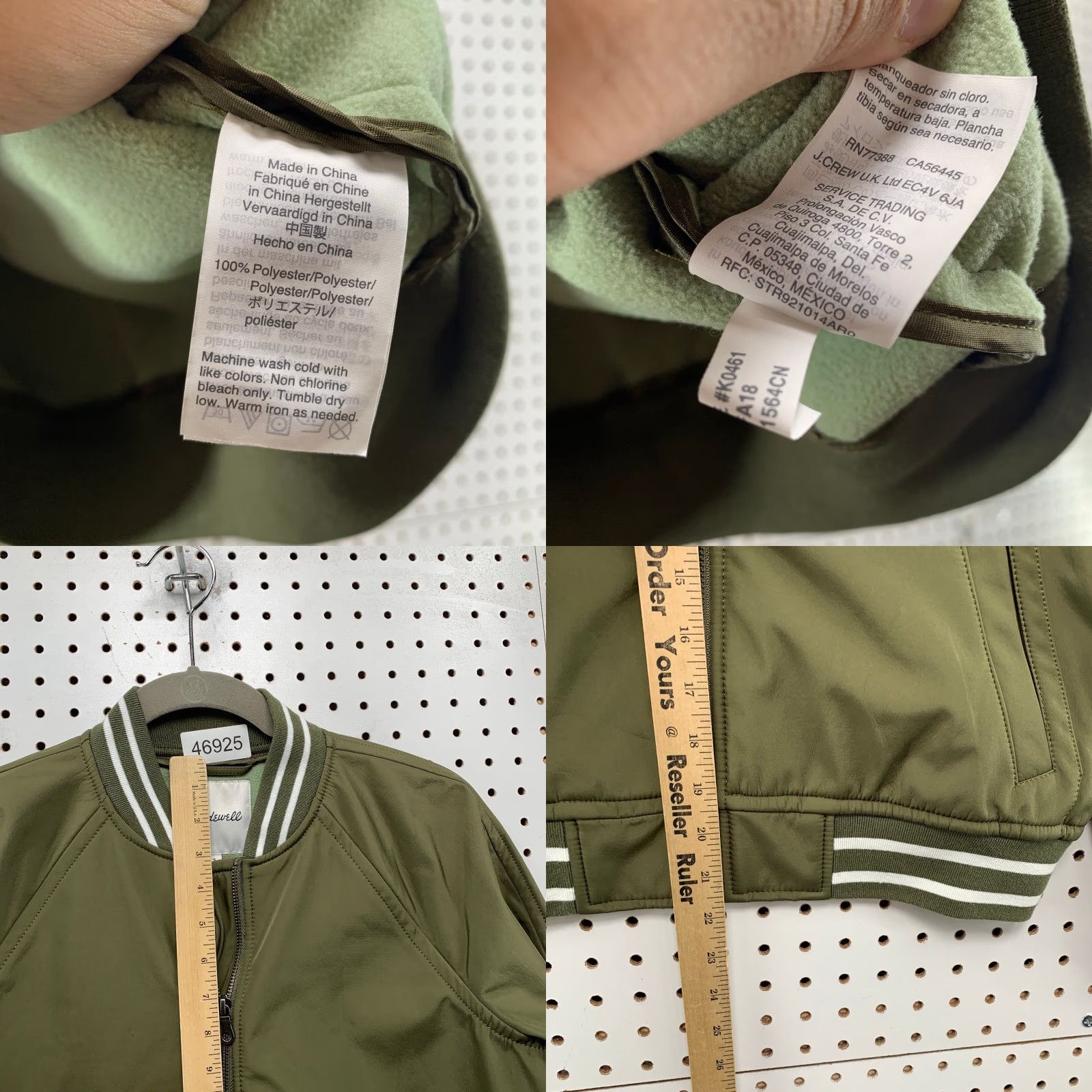 Madewell **Madewell Bomber Jacket Green Women's Small Lined Long Sleeve** User: Madewell Bomber Jacket Green Women's Small Lined Long Sleeve Size S / US 4 / IT 40 - 8 Thumbnail