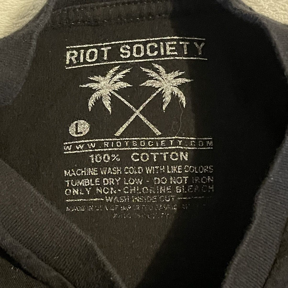 Riot Society Riot Society Shirt Men Large Black Embroidered Workout Tee Size US L / EU 52-54 / 3 - 3 Thumbnail