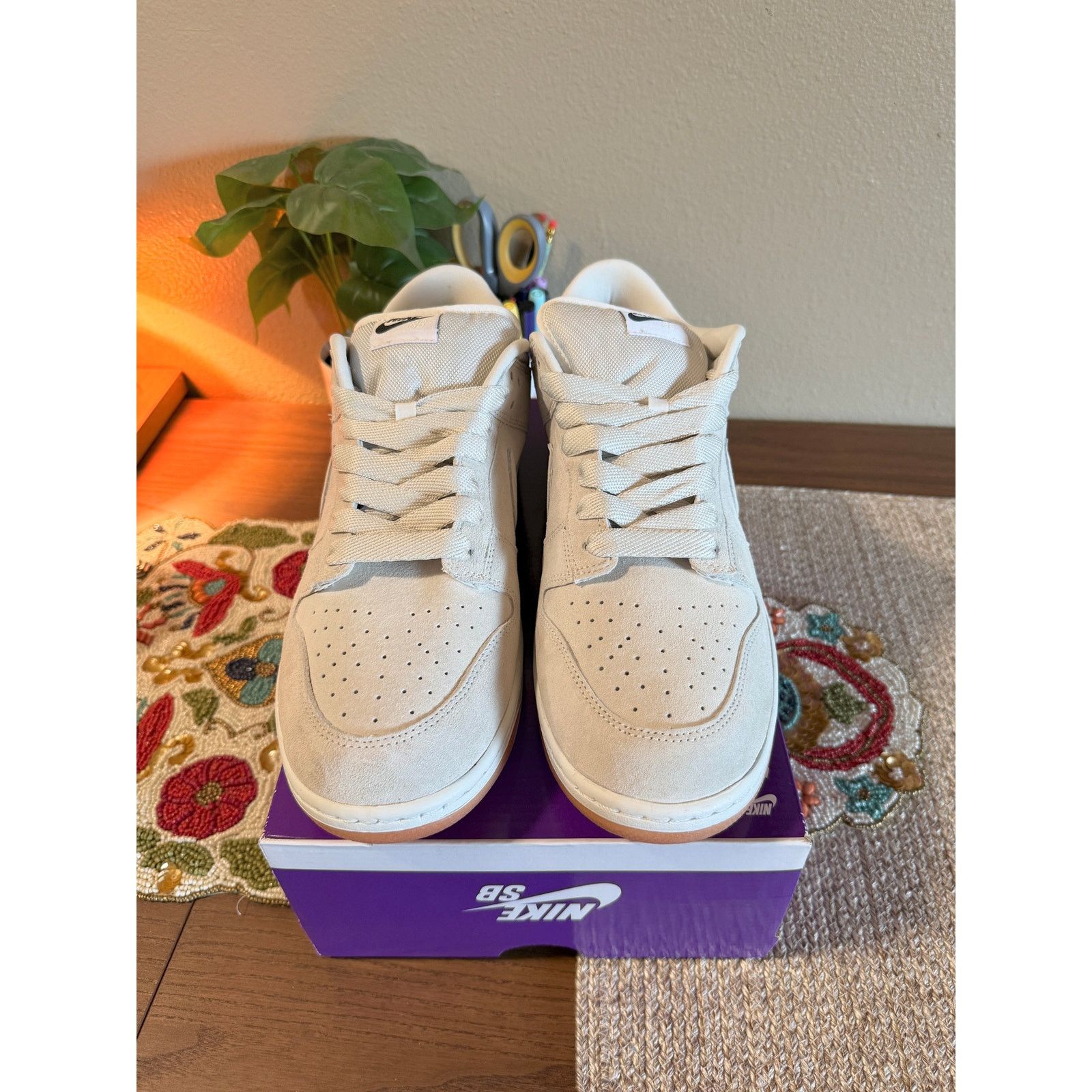 Nike Nike SB Dunk Low Pro B Pale Ivory Sail Parachute Beige ISO Size US 15 / EU 48 - 3 Thumbnail