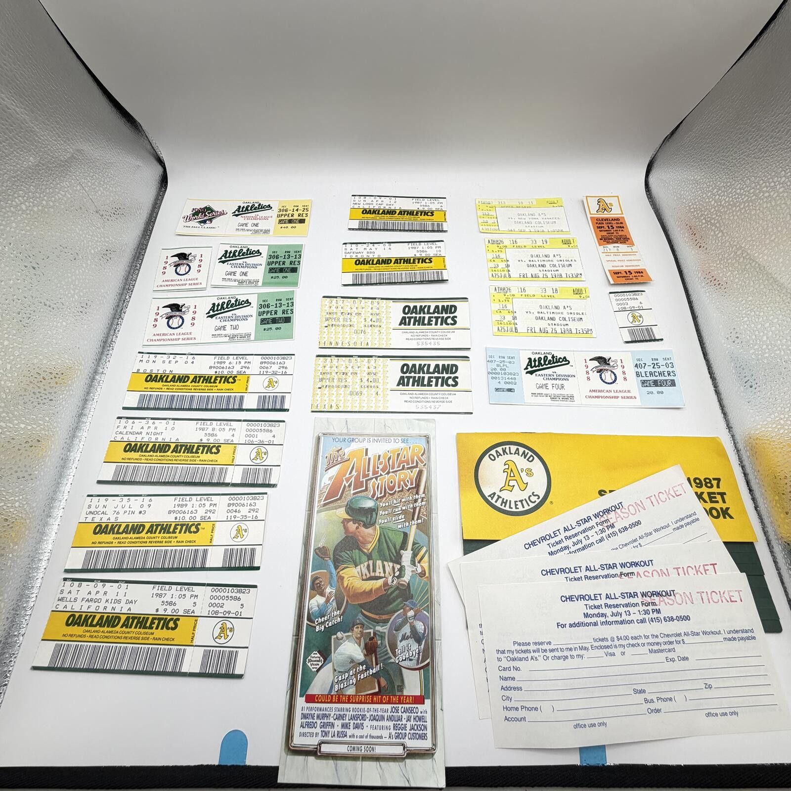 Other MLB Season Tickets Oakland A's Championship Vintage Size ONE SIZE - 1 Thumbnail