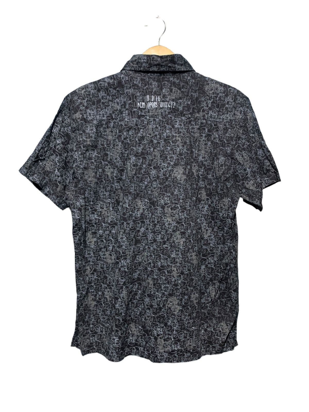 If Six Was Nine × In The Attic × Le Grande Bleu (L.G.B.) Y2k in The Attic skull prisone of society punk style shirt Size US L / EU 52-54 / 3 - 8 Thumbnail