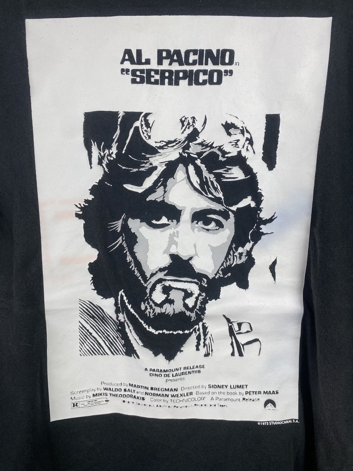 Vintage Vtg Al Pacino Serpico Movie Tee Size US M / EU 48-50 / 2 - 3 Thumbnail