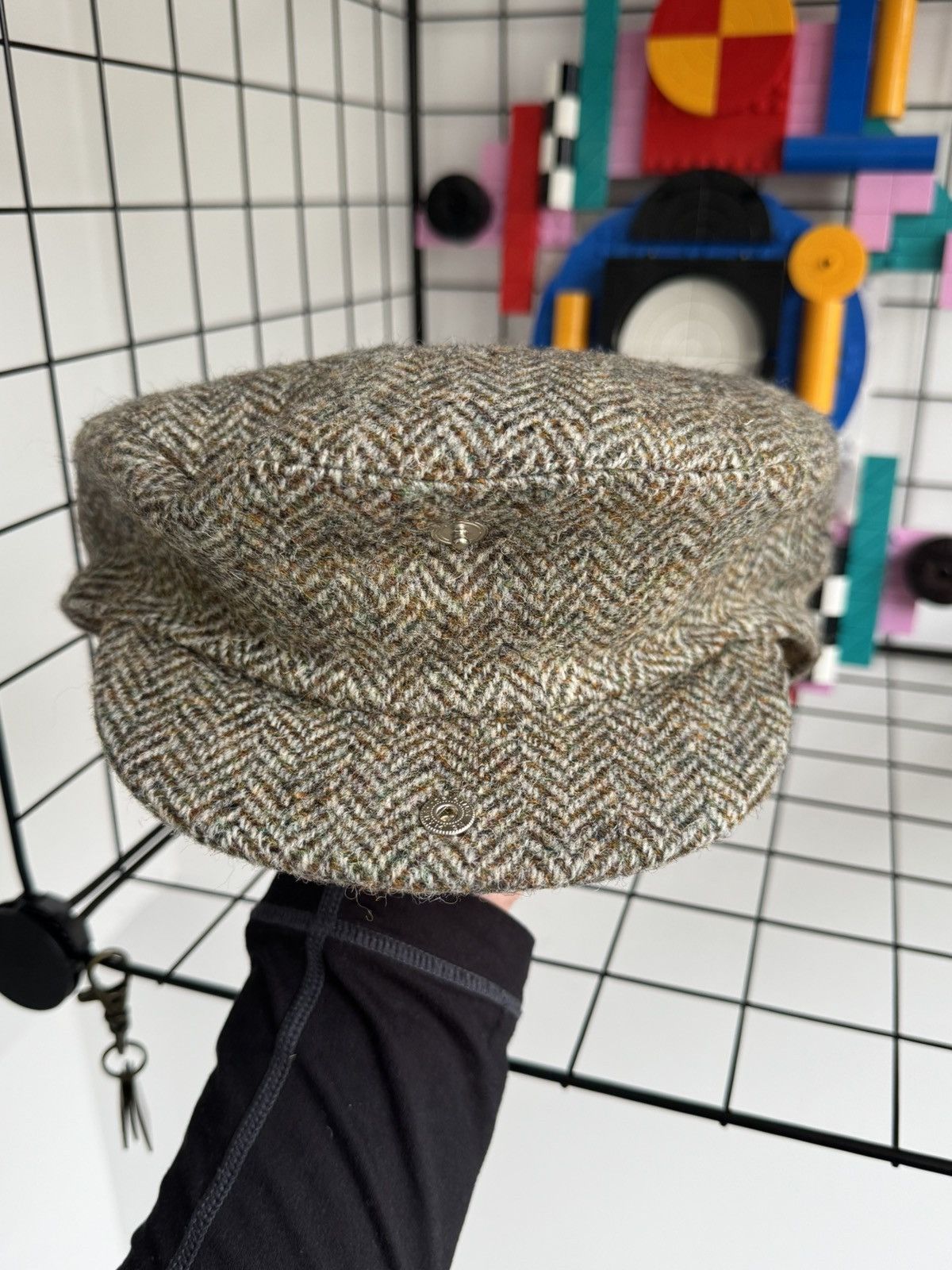 Harris Tweed Vintage Dunn & Co Tweed Cabbie Hat Wool British Harris Tweed Size ONE SIZE - 5 Thumbnail
