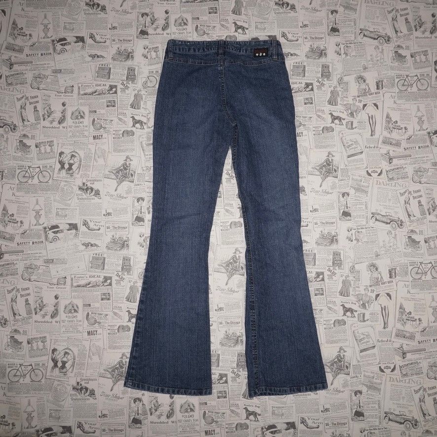 Vintage 1 - Vintage Y2K mudd brand 00s denim jeans flare femme pants Size US 26 / EU 42 - 5 Thumbnail