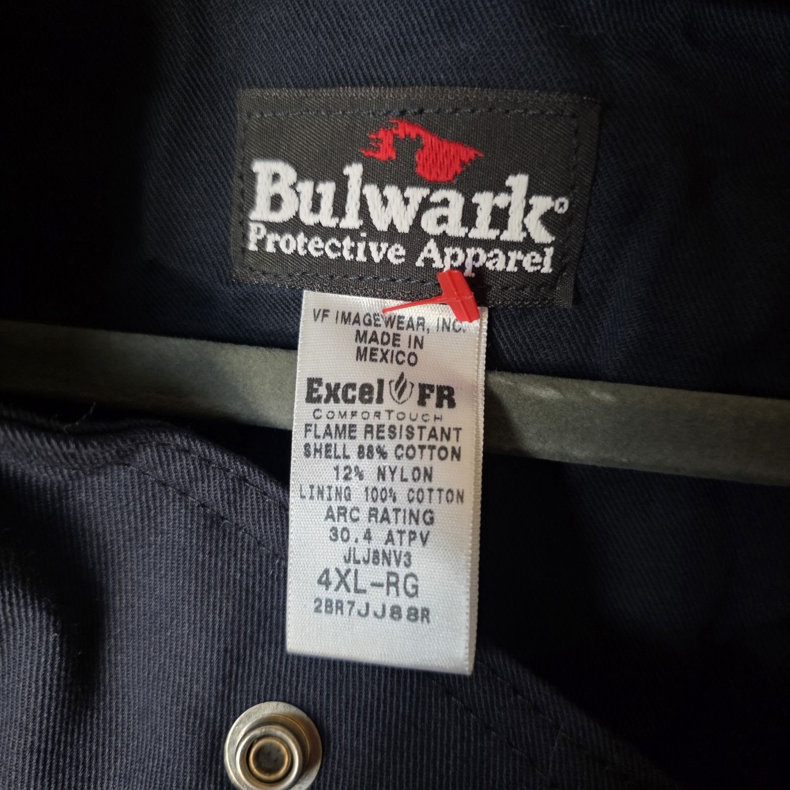 Bulwark Bulwark FR Men’s Flame Resistant Jacket 4XL Comfortouch Work Size US XXL / EU 58 / 5 - 2 Thumbnail