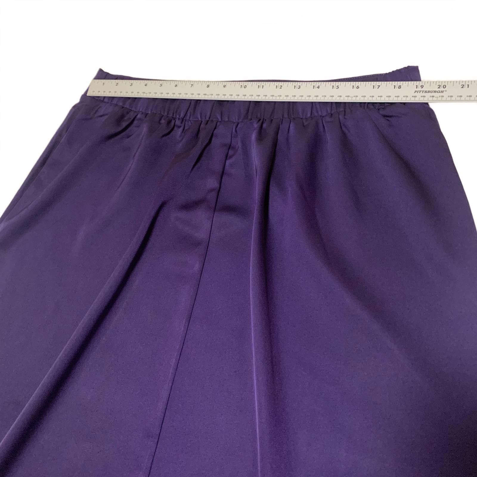 Other Eloquii Women's Size 16 Purple A-Line Skirt MIDI W38 Size 38" / US 16 / IT 52 - 4 Thumbnail