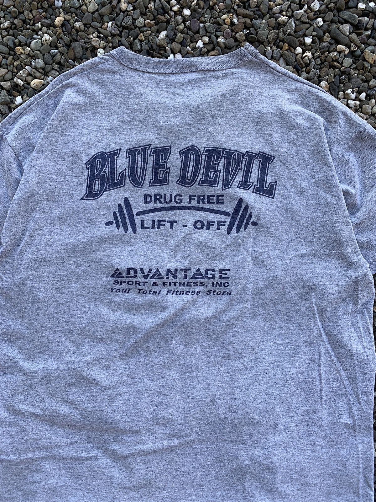 Russell Athletic × Vintage VTG 1990’s Russell Athletic Drug Free Weightlifting T-Shirt Size US L / EU 52-54 / 3 - 7 Thumbnail
