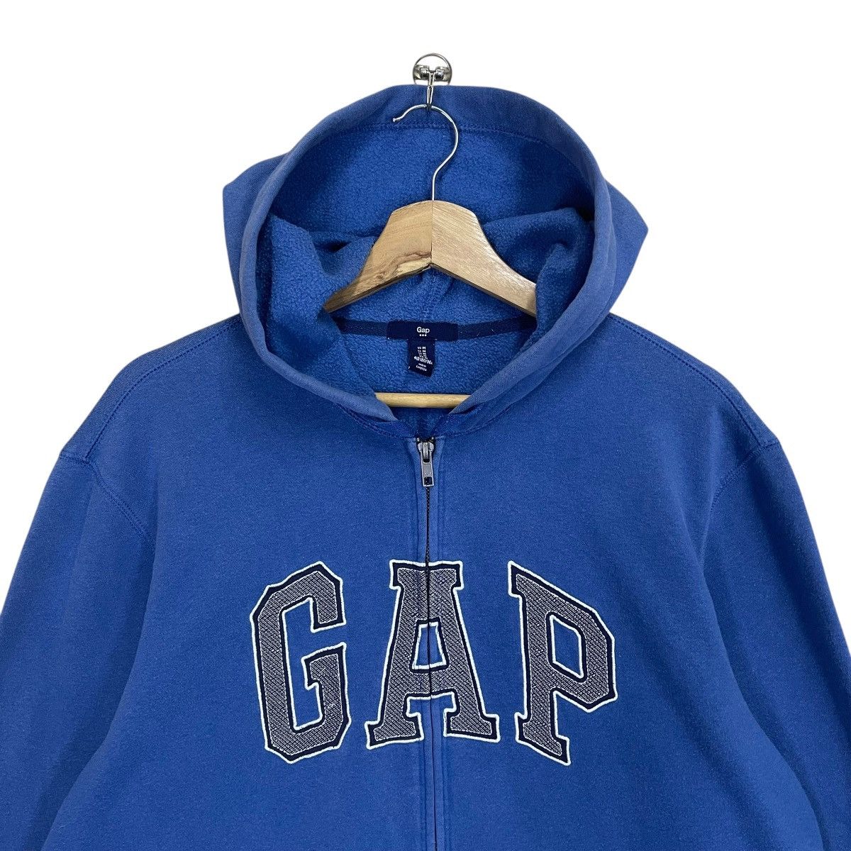 Gap Gap Big Logo Embroidered Fullzip Hoodie Size M Size US L / EU 52-54 / 3 - 4 Thumbnail