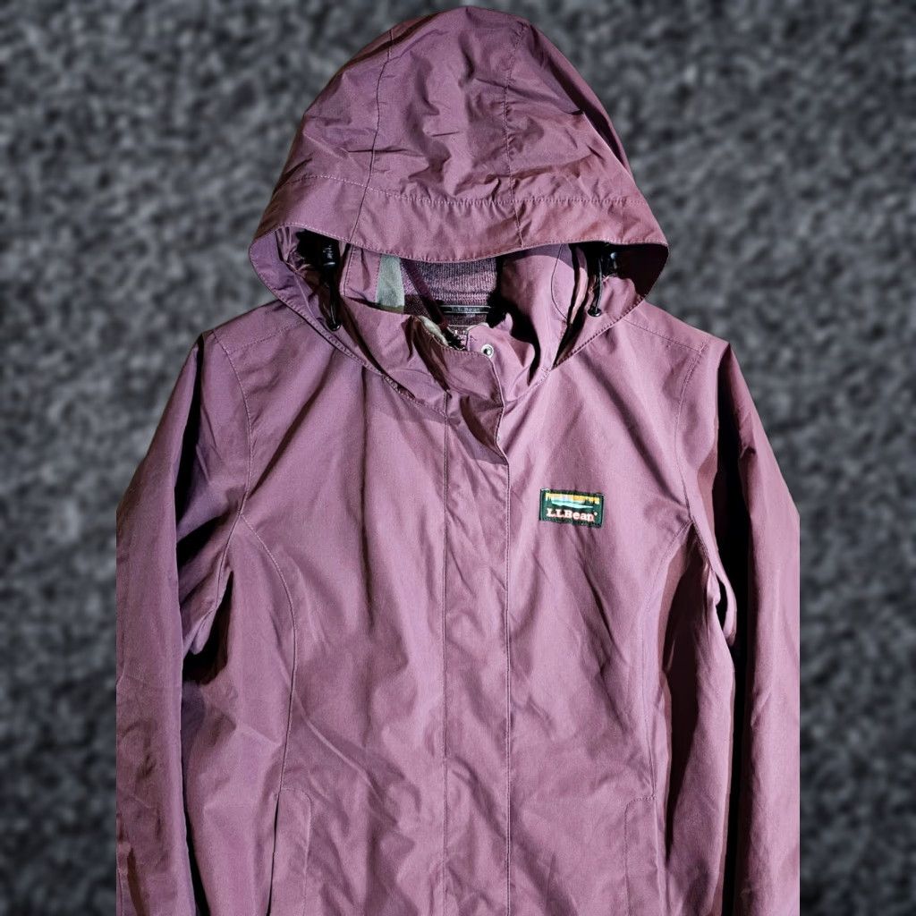 Vintage VINTAGE L.L. Bean Nylon 3 in 1 Hooded Jacket Zip-out Fleece Liner Womens Small Plum Reg Jacket Size S / US 4 / IT 40 - 1 Thumbnail