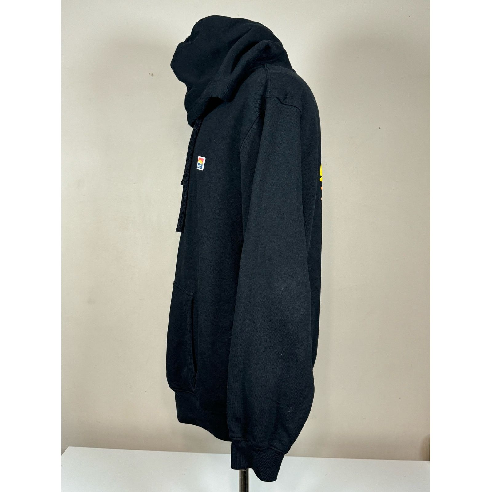 Unknown London WassupSummer Sunset Black Hooded Pullover Sweatshirt Size L Size US L / EU 52-54 / 3 - 4 Thumbnail